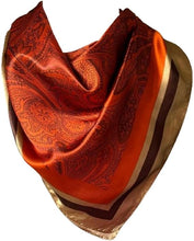 Load image into Gallery viewer, Women’s Silk Feel Square Hair Scarf Sleeping Headscarf, Multicolor Designer Print Bandana