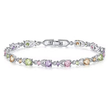 Load image into Gallery viewer, Women's Silver Plated Cubic Zirconia Tennis Bracelet Bracelet Jewelry Gift