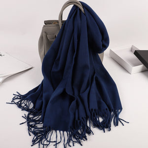 Scarf Shack Cashmere Feel Scarves for Women Men Soft Warm Large Winter Shawls Wrap Plain Stole Solid Colours