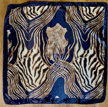Load image into Gallery viewer, Scarf Shack Women’s Silk Feel Square Hair Neck Scarf Sleeping Headscarf, Striped Leopard Animal Print Fashion Bandana