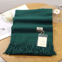 Load image into Gallery viewer, Cashmere Feel Plain Scarves for Women Men Soft Warm Large Winter Shawls Wrap