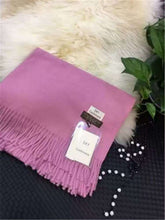 Load image into Gallery viewer, Cashmere Feel Plain Scarves for Women Men Soft Warm Large Winter Shawls Wrap