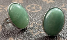 Load image into Gallery viewer, Unisex Natural Gemstone Adjustable Rings Silver Plated Jewelry
