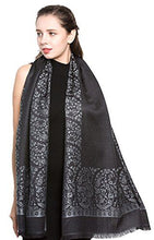 Load image into Gallery viewer, Scarf Shack Women&#39;s Two Sided Floral Print Pashmina Style Self Embossed Cashmere Feel Scarf Wrap Stole Shawl Head Scarves