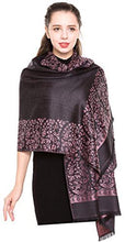 Load image into Gallery viewer, Scarf Shack Women&#39;s Two Sided Floral Print Pashmina Style Self Embossed Cashmere Feel Scarf Wrap Stole Shawl Head Scarves