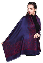Load image into Gallery viewer, Scarf Shack Women&#39;s Two Sided Floral Print Pashmina Style Self Embossed Cashmere Feel Scarf Wrap Stole Shawl Head Scarves