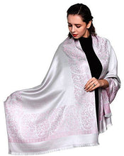 Load image into Gallery viewer, Scarf Shack Women&#39;s Two Sided Floral Print Pashmina Style Self Embossed Cashmere Feel Scarf Wrap Stole Shawl Head Scarves