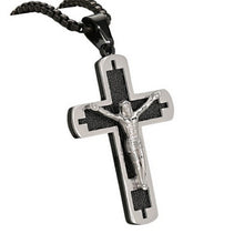 Load image into Gallery viewer, Unisex JESUS Crucifix Cross Pendant Necklace Stainless Steel Christian Necklace