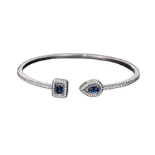 Load image into Gallery viewer, Women&#39;s Silver Gold Cubic Zirconia Hand Cuff Bracelet Bangle for Girls Ladies, Fashion Jewellery