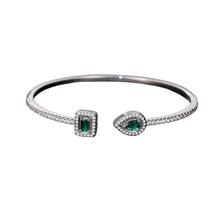 Load image into Gallery viewer, Women&#39;s Silver Gold Cubic Zirconia Hand Cuff Bracelet Bangle for Girls Ladies, Fashion Jewellery