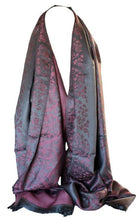 Load image into Gallery viewer, Scarf Shack Women&#39;s Two Sided Floral Print Pashmina Style Self Embossed Cashmere Feel Scarf Wrap Stole Shawl Head Scarves