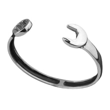 Load image into Gallery viewer, Men Mirror Polished Wrench Shaped Bracelet Stainless Steel Cuff Biker Bangles, Fashion Jewellery