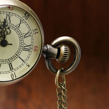 Load image into Gallery viewer, Roman Number Pocket Watch Antique Numerals Chain Necklace Christmas Gift Quartz Pendant Watches Small Size