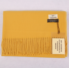 Load image into Gallery viewer, Cashmere Feel Plain Scarves for Women Men Soft Warm Large Winter Shawls Wrap