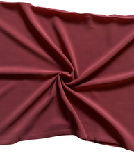 Load image into Gallery viewer, Women&#39;s Scarf Hijab Chiffon Georgette Handmade Soft Premium Quality Sarong Shawl Maxi Plain Wrap Solid Colours Made in Dubai