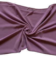 Load image into Gallery viewer, Women&#39;s Scarf Hijab Chiffon Georgette Handmade Soft Premium Quality Sarong Shawl Maxi Plain Wrap Solid Colours Made in Dubai