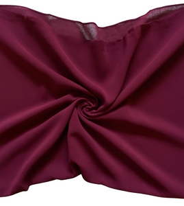 Women's Scarf Hijab Chiffon Georgette Handmade Soft Premium Quality Sarong Shawl Maxi Plain Wrap Solid Colours Made in Dubai