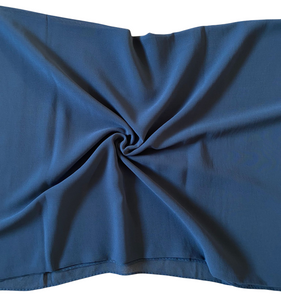 Women's Scarf Hijab Chiffon Georgette Handmade Soft Premium Quality Sarong Shawl Maxi Plain Wrap Solid Colours Made in Dubai