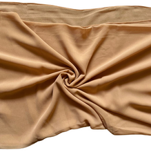 Load image into Gallery viewer, Women&#39;s Scarf Hijab Chiffon Georgette Handmade Soft Premium Quality Sarong Shawl Maxi Plain Wrap Solid Colours Made in Dubai