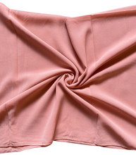 Load image into Gallery viewer, Women&#39;s Scarf Hijab Chiffon Georgette Handmade Soft Premium Quality Sarong Shawl Maxi Plain Wrap Solid Colours Made in Dubai