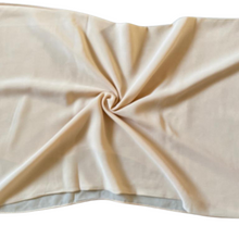 Load image into Gallery viewer, Women&#39;s Scarf Hijab Chiffon Georgette Handmade Soft Premium Quality Sarong Shawl Maxi Plain Wrap Solid Colours Made in Dubai