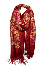 Load image into Gallery viewer, Cashmere Feel Fully Embroidered Handmade Winter Wool Mix Shawl | Pashmina Style | Large Warm Wrap for Women | Thick Scarf