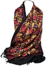 Load image into Gallery viewer, Cashmere Feel Fully Embroidered Handmade Winter Wool Mix Shawl | Pashmina Style | Large Warm Wrap for Women | Thick Scarf